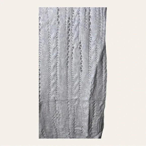 0438. Free PEOPLE SUGAR CLOUD COMBO SWEATER DRESS KNITTED TURTLE NECK MAXI LEN. - Picture 6 of 16